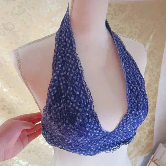 Pins & Needles Other - Pins and Needles Dark Blue Lace Bralette